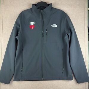 The North Face Jacket Men‎ L Black Coca-Cola Heart Grad Logo WindWall Softshell